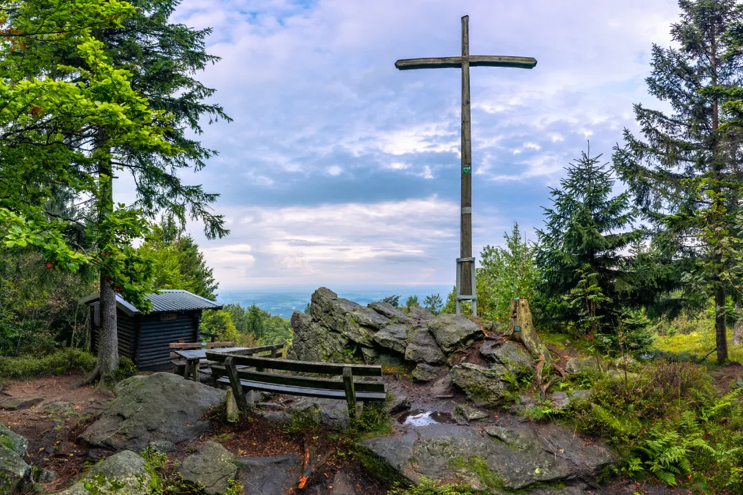 Knogl Gipfel bei Sankt Englmar im Bayerischen Wald